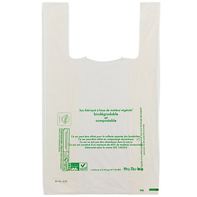Sac à bretelles biosourcé liassé impression passe-partout Sac à bretelles biosourcé liassé impression passe-partout